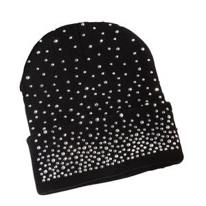 Gorro de Punto Personalizado Unisex, Diseño Jacquard con Pedrería, Estampado Gráfico por Sublimación, Gorro Tipo Skull Cap, Venta al Por Mayor de Fábrica - Product Image 1