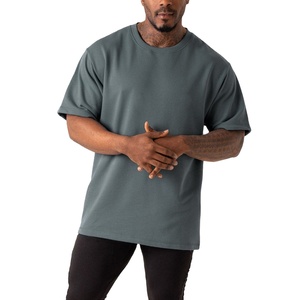 Custom Logo High Quality 260 GSM Heavy Weight <b>Box</b> Fit 100% Cotton <b>Drop</b> Shoulder Oversized Cropped Boxy T Shirts for Men - Product Image 1