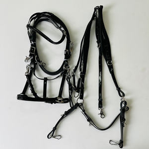 Brida de PVC de alta resistencia con pechera y herrajes de acero inoxidable para caballos |   Brida y Pechera de PVC Impermeables y Resistentes - Product Image 5