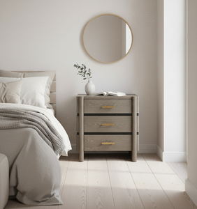 Table de chevet à 3 tiroirs, cadre de lit pour chambre à coucher, meubles de maison, meubles en bois sur mesure, fabrication artisanale, qualité d'exportation, qualité supérieure - Product Image 6