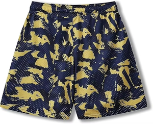 Shorts en maille pour hommes de qualité supérieure, imprimés sur toute la surface, shorts de sport, tissu respirant à séchage rapide, taille avec cordon de serrage, personnalisation de la marque - Product Image 2