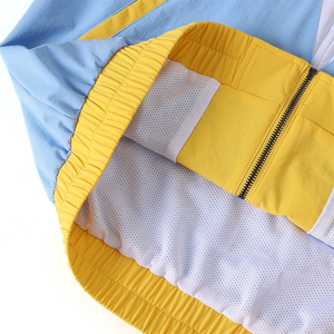 Veste coupe-vent à fermeture éclair intégrale Southern University, coloris bleu et or personnalisé, style sororité et fraternité, vente en gros - Product Image 5