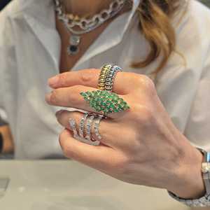 Anillo de serpiente en espiral abierto de oro macizo de 14k y 18k con diamante cultivado en laboratorio de 1 quilate de corte redondo y baguette, anillos cruzados envolventes, joyería fina - Product Image 6