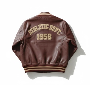 Veste Homme Tendance en Polyester/Coton, Style Universitaire Vintage Personnalisé avec Embossage, Coupe Classique, Coupe-Vent Printemps, Formelle - Product Image 4