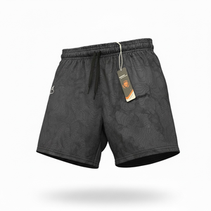 100% Polyester Double <b>Layer</b> Mesh Shorts 220GSM Heavyweight Breathable Elastic Waist Quick Dry Basketball Men's Custom - Product Image 1