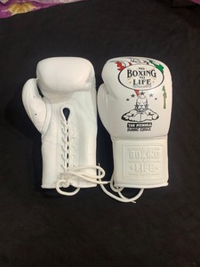 No Boxing No Life <b>Gloves</b> Lace Up <b>Type</b> Sparring Training Boxing <b>Gloves</b> All Size - Product Image 6