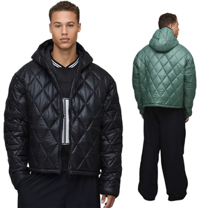 เสื้อแจ็คเก็ตพัฟเฟอร์แบบยาวสำหรับผู้ชาย ดีไซน์โลโก้ใหม่ตามสั่ง ผ้ากันลมแบบริปสตอป ผลิตโดยผู้ผลิตเสื้อแจ็คเก็ตบุใยสำหรับฤดูหนาว รับสั่งซื้อจำนวนมาก - Product Image 2