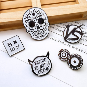 Épingles en émail plaquées nickel noir - Product Image 1