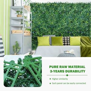 Boxwood Panels 20\"x20\" Grass Wall Decor 20pcs Sun-Safe Artificial Plant Wall Backdrop Privacy Screen Green Wall Decor - Product Image 5