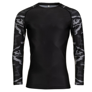 <b>Men's</b> Full Sleeve Rash Guard Sublimation Print Quick Dry Breathable Spandex Polyester <b>Compression</b> <b>Shirt</b> 140g Adult Size - Product Image 4