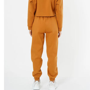 Pantalon de survêtement pour femme, coupe droite, respirant, 100 % coton, écologique, coupe-vent, taille élastique, style décontracté, idéal pour l'hiver - Product Image 4