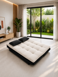 Sofá Cama Roblox Blanco 2 en 1, Estilo Moderno Minimalista para Villa, Apartamento, Sala de Estar, Hotel, Casa, Fabricante de Sofás Personalizados - Product Image 2