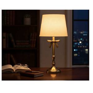 Abat-jour de lampe de table décoratif en aluminium doré poli miroir, style Mid-Century, écologique, pour bureau, chevet, couloir - Product Image 4