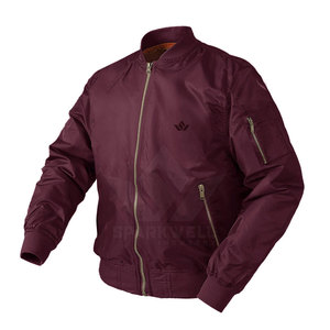 Chaqueta Clásica para Hombre, Estilo Bomber, Cierre Fácil con Cremallera, Material Suave, Atuendo Sencillo y Moderno para la Calle y Uso Diario - Product Image 2