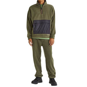 Prix de gros : Survêtement élégant avec veste à quart de zip et pantalon assorti, respirant, décontracté, design unique - Product Image 1