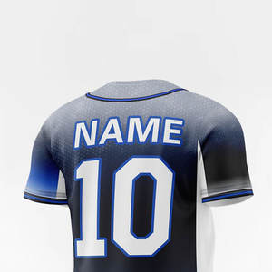 Camiseta de béisbol personalizada para hombre, cosida, ropa deportiva personalizada, antiarrugas, transpirable, cómoda. - Product Image 6