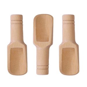 Cuillère doseuse en bois naturel écologique avec capacités de 10 ml/20 ml/30 ml et poignées longues et courtes pour une utilisation en cuisine et en salle de bain - Product Image 3