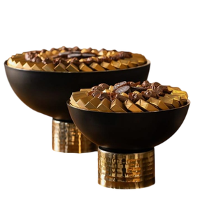 Moderna Tazón de Chocolate de Metal de Lujo, Color Dorado, Acabado Pulido, Hecho a Mano para Regalo - Product Image 4