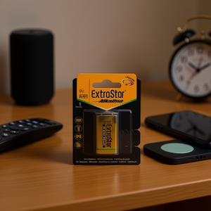 ถ่านอัลคาไลน์ ExtraStar 9V 550mAh สำหรับอุปกรณ์อิเล็กทรอนิกส์ - Product Image 3