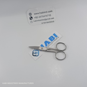 High Quality Stainless Steel Sharp Cuticle Embroidery Scissors Custom <b>Chrome</b> Polish Tailor Cloth Cutting Wholesale - Product Image 2