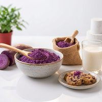 Farine de Racine d'Igname Violette Pure, Poudre d'Ube Lyophilisée de Qualité Supérieure, Qualité Alimentaire pour la Pâtisserie 1kg