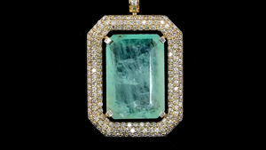 สร้อยคอจี้เงินแท้ชุบทองคำขาวประดับมรกต เพชรเจียระไนทรงบริลเลียนท์ที่เพาะเลี้ยงในห้องปฏิบัติการ ประดับด้วยทับทิมสีชมพูที่ได้รับการรับรอง หรูหรา - Product Image 6