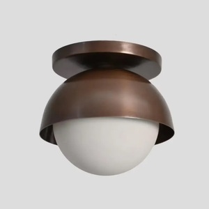 Modern Round Brass Wall Sconce Indoor Home Decor Lighting Removable Remote <b>Controlled</b> for Retirement Diwali - Product Image 5