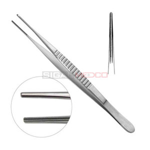 Pince chirurgicale à pouce droite DeBakey en acier inoxydable de qualité supérieure, 15 cm, pour tissus et vaisseaux, médicale, atraumatique - Product Image 2