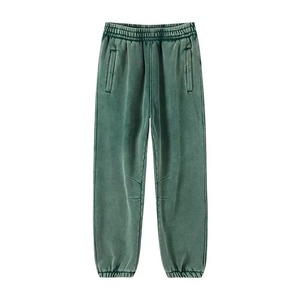 Customized Acid Washed Sweatpants Drawstring Cuff Canvas <b>Jogger</b> <b>Baggy</b> Wide Leg Loose Fit Flare Lightweight Vintage Sweatpants - Product Image 4