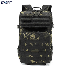 Short Trips Riding Tactical <b>Backpack</b>-Waterproof <b>Nylon</b> Camouflage Polyester Lining Fashion Style Unisex Use 36-56L Capacity - Product Image 2