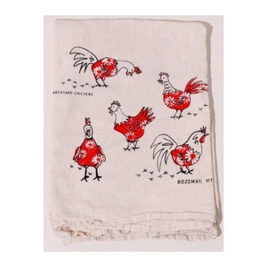 Mode coq rouge brodé de haute qualité ensemble de 3 100% coton très absorbant doux main cuisine hôtel gant de toilette serviette de Golf - Product Image 1