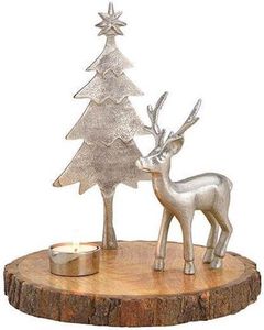 Sculpture d'arbre de Noël élégante et moderne, statue en métal haut de gamme faite à la main avec base en bois pour la décoration de Noël au prix le plus bas - Product Image 3