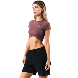 Camiseta de Manga Larga de Doble Capa para Mujer, Ajuste Elástico, Tela Suave, Prenda Esencial para el Día a Día, Ropa Deportiva, Yoga, Gimnasio - Product Image 4