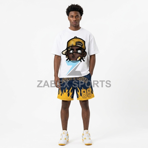 Ensemble deux pièces d'été confortable pour homme : T-shirt graphique moderne et short décontracté – T-shirt en coton graphique personnalisé pour homme avec style élégant - Product Image 6