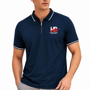 Polo homme premium, tissu doux, col à bordure, coupe confortable, tissu respirant, séchage rapide, style classique, vêtements premium pour homme - Product Image 1