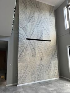 แผ่นหินวีเนียร์แบบยืดหยุ่น ธรรมชาติ หนา 1-2 มม. สำหรับผนัง แผ่นหินชนวนโปร่งแสงบางเฉียบ แผ่นหินอ่อนวีเนียร์แบบยืดหยุ่นสำหรับตกแต่งภายใน - Product Image 5