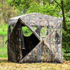 Tenda a terra a scomparsa portatile per 3 persone con porte per la caccia completa di borsa per il trasporto - Product Image 3