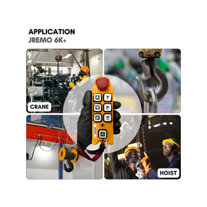Télécommande radio sans fil industrielle pour pont roulant et palan, système robuste, 7 boutons, modèle JREMO 6K+, démarrage du palan - Product Image 3