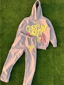 Drop Shoulder French Terry Blank Oversized Streetwear Gym Hoodies Custom Sweatsuit <b>Half</b> <b>Zip</b> Pullover <b>Sweatshirt</b> - Product Image 1