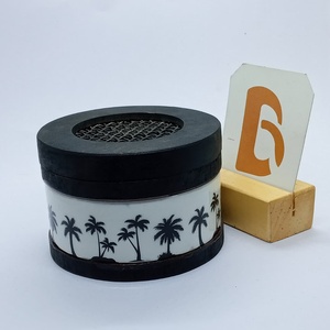 Handmade Travel Bakhoor <b>Burner</b> Incense <b>Burner</b> Tree Print <b>Mini</b> Oud <b>Burner</b> Black <b>Wooden</b> Bakhoor <b>Burner</b> with Lid - Product Image 1