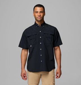 Camiseta de Manga Corta para Hombre PFG Bahama II UPF 50, 100% Poliéster, Transpirable, Diseño Sólido, Tela de 140g - Product Image 5