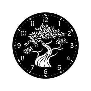 Horloge murale élégante arbre de vie Décoration artistique inspirée de la nature - Product Image 1