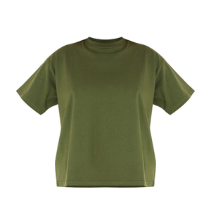 Camiseta ajustada Unisex de algodón azul marino diseño estampado de gran tamaño camiseta lisa informal personalizada de Bangladesh para niñas de talla grande - Product Image 3