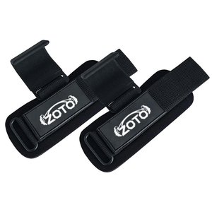 Ganchos de Acero Negro para Levantamiento de Pesas con Soporte de Muñeca Acolchado de Neopreno, Ganchos Resistentes para Peso Muerto, Directo de Fabricante - Product Image 6