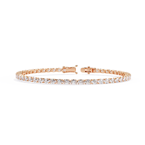 Venta al por mayor de fábrica: Pulsera de tenis de oro macizo de 9K, 10K, 14K, 18K – Joyería de cadena con diamantes cultivados en laboratorio, diseño ovalado de oriente a oeste, personalizable - Product Image 6