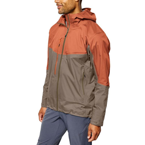 Men's Windproof Hooded <b>Jacket</b> Color Blocking Zipper Closure Casual Autumn Wear Polyester Shell Regular Fit - Product Image 5