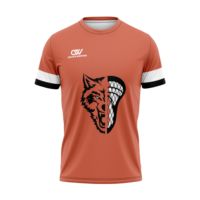 Kaos Tim Lacrosse Kustom OEM/ODM, Bernapas, Cepat Kering, 100% Poliester, Cetak Kustom, Seragam Klub/Sekolah