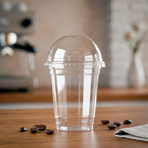 High Quality Disposable PP <b>Plastic</b> <b>Cups</b> 16/20/24oz Single Wall 95mm Lid Trans parent <b>Cups</b> for Beverages Juice Smoothie Boba - Product Image 1