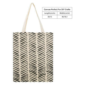 Sac fourre-tout en toile personnalisé, sac à bandoulière en toile en promotion - Sac fourre-tout en toile de couleur unie, taille personnalisable - Product Image 3