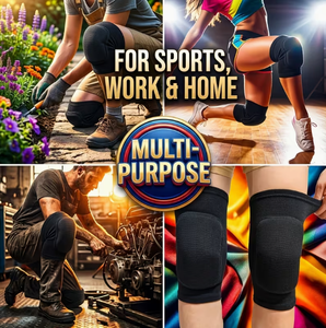 HAWK SPORTS INDUSTRIES Genouillères (lot de 2) noires en polyester, spandex et nylon, conception élastique tricotée - Product Image 5